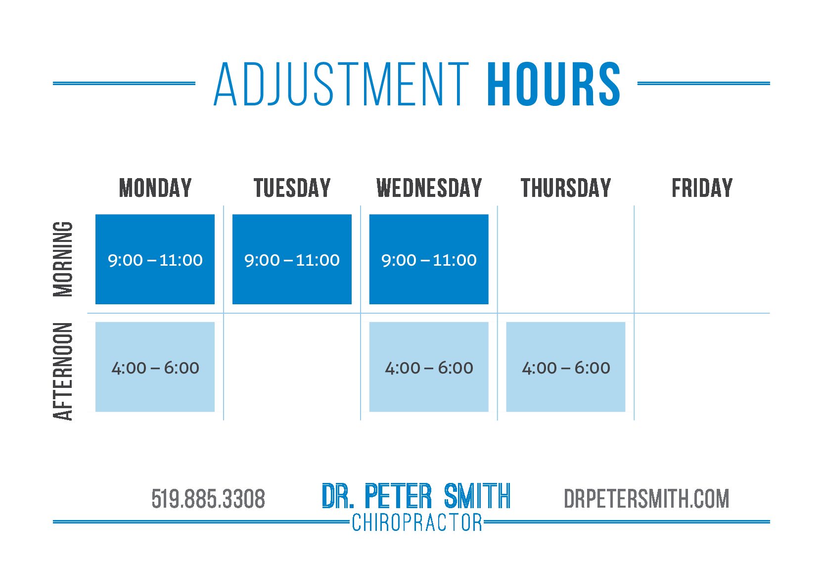 NEW HOURS SIGN